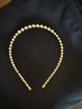 J. Crew Gold Beaded Headband